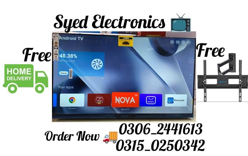 OFFER 75" INCHES LED TV SAMSUNG ANDROID 4K BORDER LESS AVAILABL 1