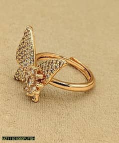 zircon butterfly shaped Ring