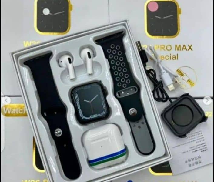 w26 Pro max Smartwatch & Airpods 3