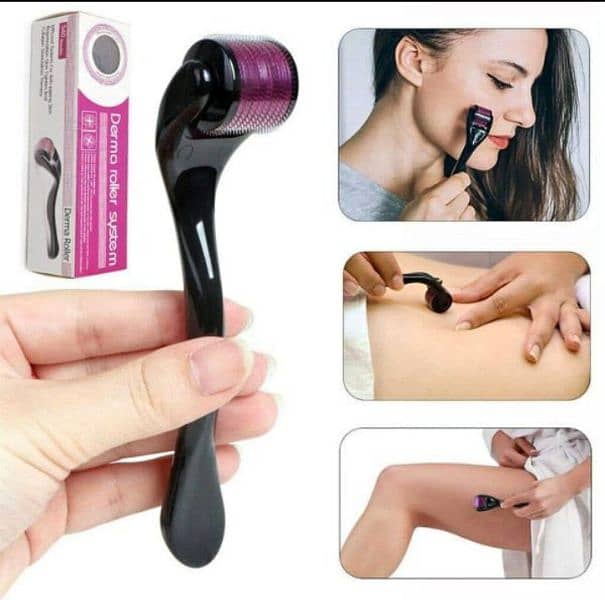 Derma Roller For Hair Re-growth & Skin For Male And Female (0.5mm) 2