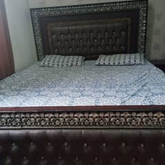 Double Bed with Side Table