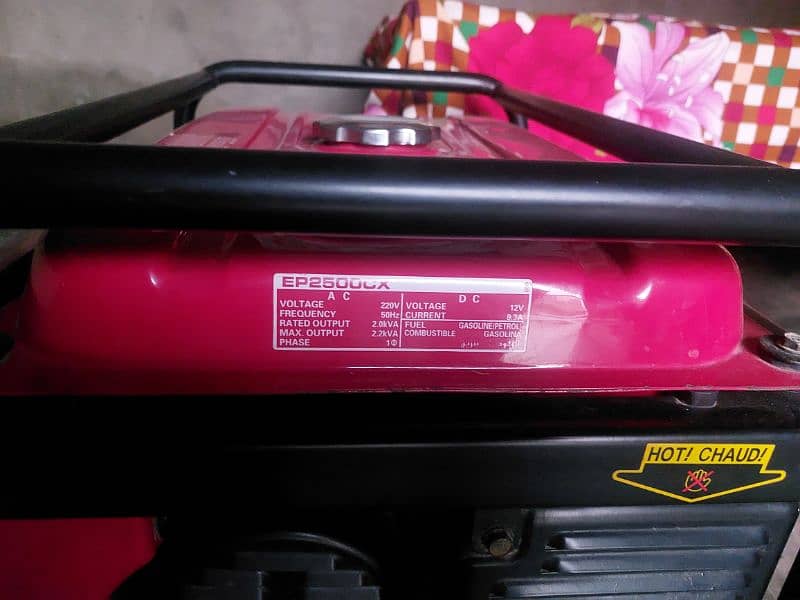 Honda generator 2.2kva Ep2500cx 5