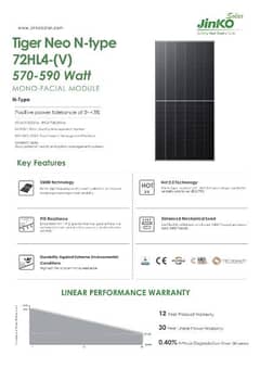 Solar Panel Jinko N Type Mono Facial cheap Price 0