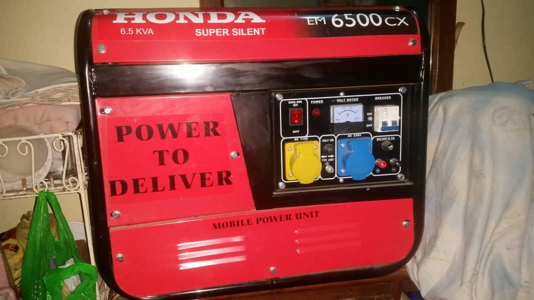 Honda 6.5 KVA generator import from UK 1