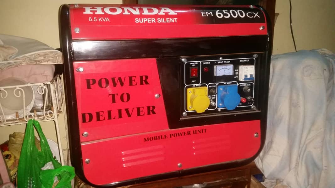Honda 6.5 KVA generator import from UK 3