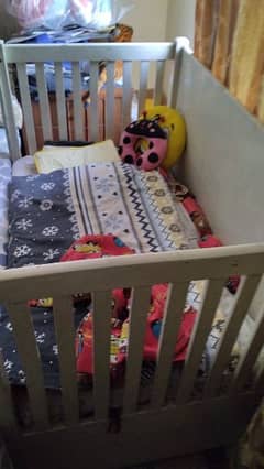 baby cot with solid wood