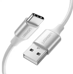 Ugreen USB-A 2.0 to USB-C Cable Nickel Plating Aluminum Braid 2m 0