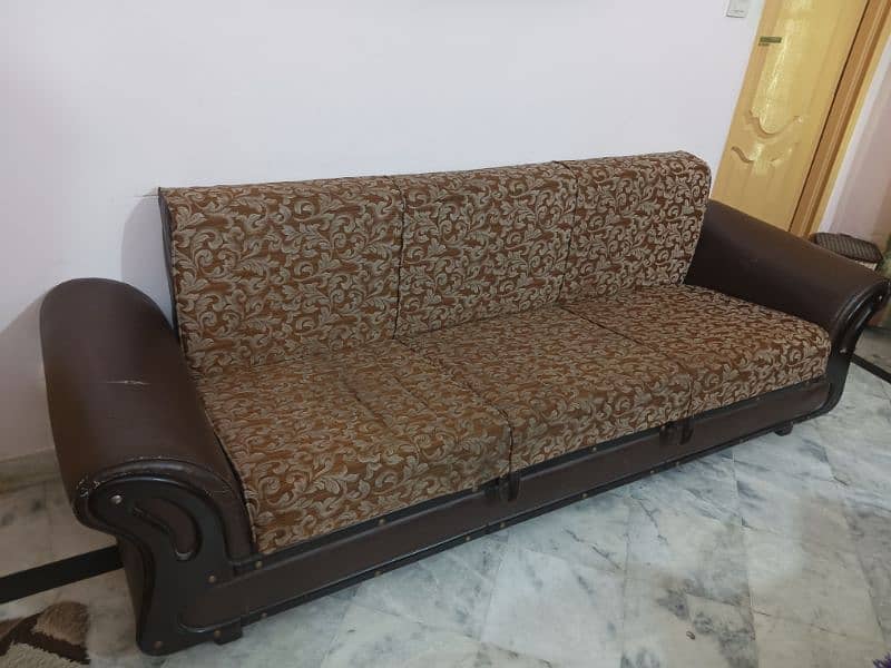 sofa cum  bed in good condition slightly negotiable 9