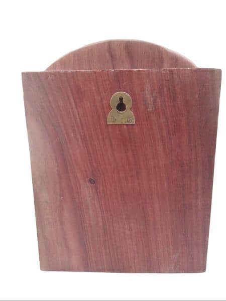Beautiful Wooden Key Box  Unique Design Single Door Sheesham Wood 3