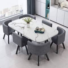 dining table,smart dining table,ub marble design dining