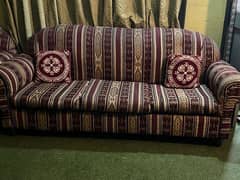 6 Seater sofa set and cushions