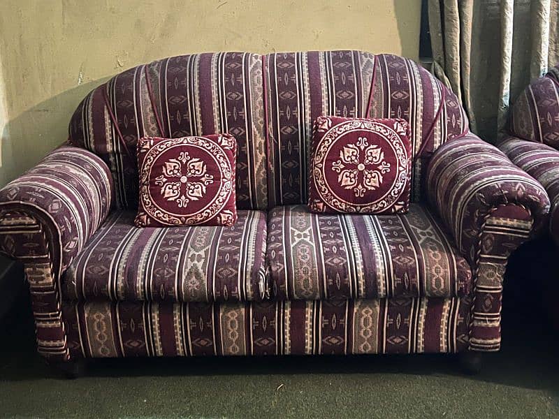 6 Seater sofa set and cushions 1