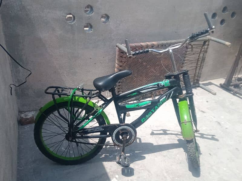 streethawak kids bicycle in green colour. 1