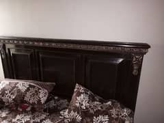 bed without foom , dressing table  , side table (2) 0