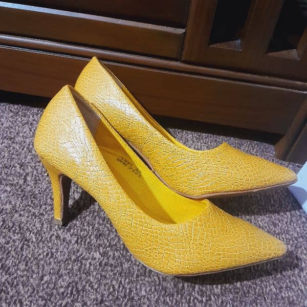 Formal Heels(Brand: Style, Colour: Mustard) 0