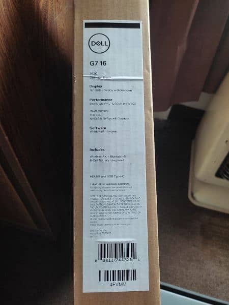 Gaming Laptop Dell G16 7260 16 inch QHD screen i7 12th Gen Nivida-NEW 4