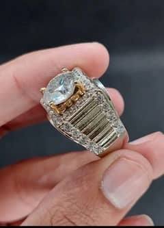 mosinite diamond ring