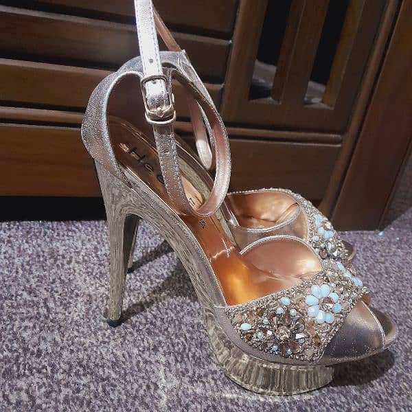 Bridal Shoes (Brand: Heels, Colour: Peach) 1