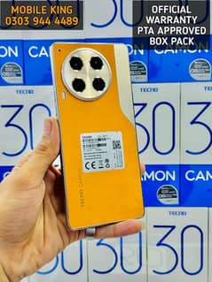 Tecno Camon 30 Box Pack PTA Approve Spark 20c 20 Pro + Pova 5 Pro