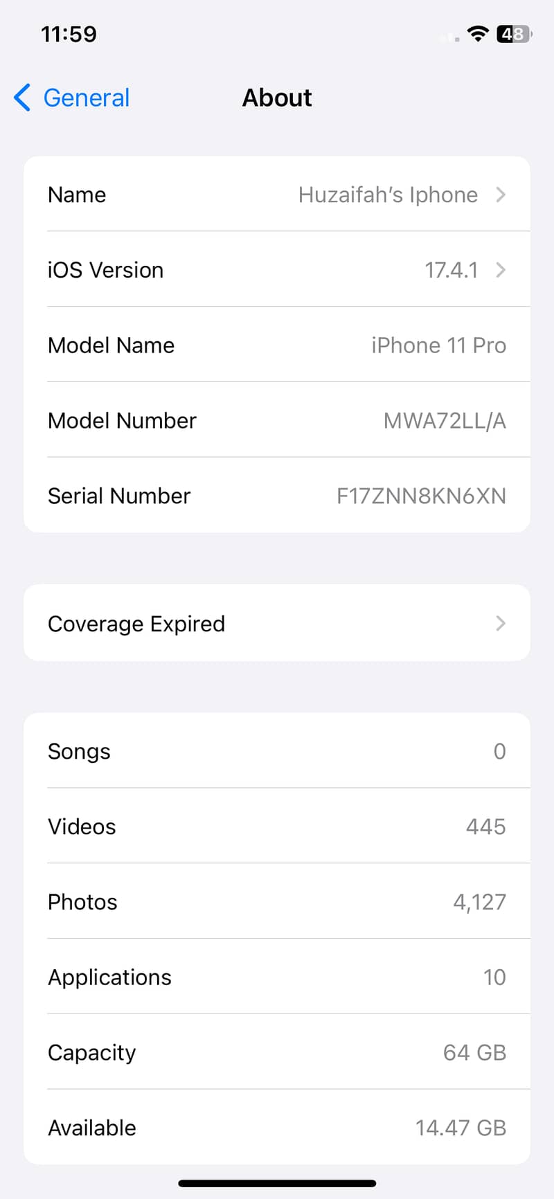 iPhone 11 pro Ll/a version (Non-PTA with E-sim time) 6