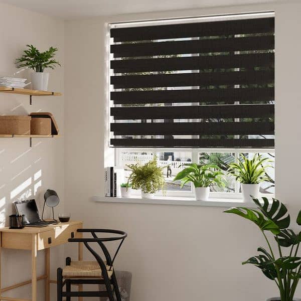 Window Blinders/fomic sheet/rock wall/wall graphy/wooden floor/wallpap 5