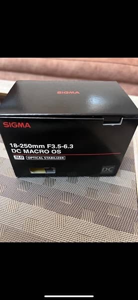 Camera lens (Sigma 18-250mm) For Canon 0