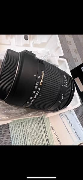 Camera lens (Sigma 18-250mm) For Canon 4