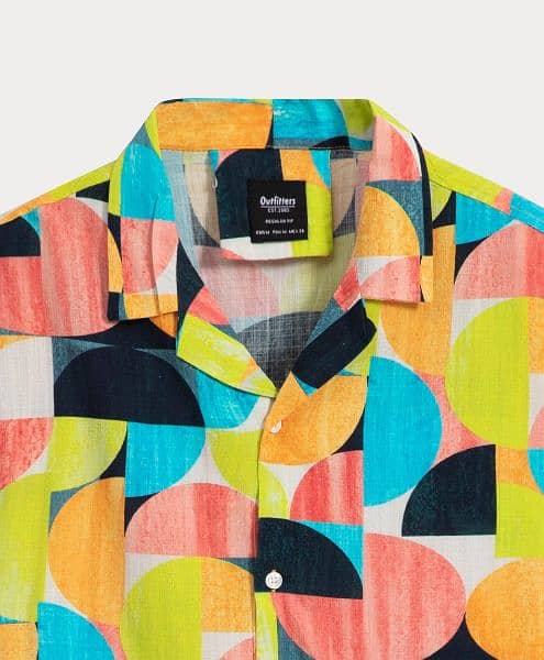 Abstract geometric printed shirt 1
