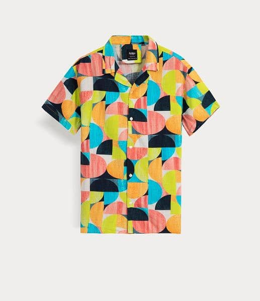 Abstract geometric printed shirt 2