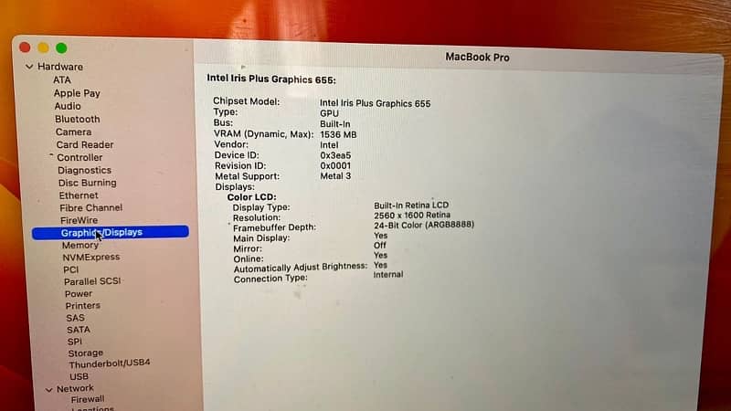 MacBook Pro 2019, 13.3 inch, 16 GB Ram, 256 HD, 2.8 GHZ , Quad Core i7 7