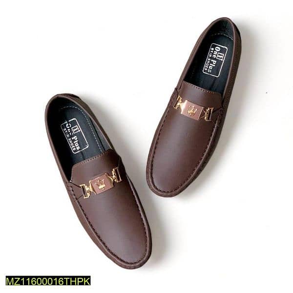 Men's synthetic leather loafers 1