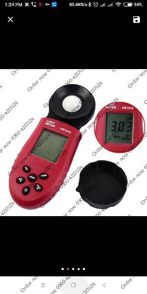 AC Digital Mini Lux Light Red Meter Light Intensity Meter air 2