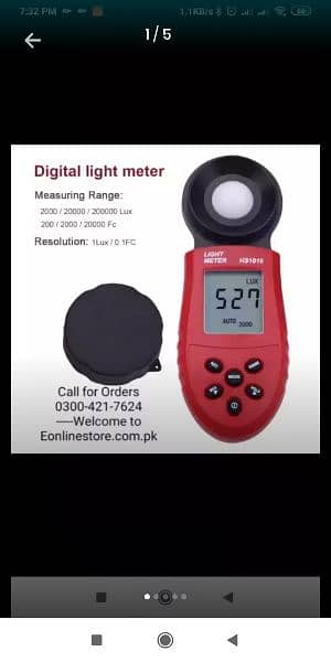 AC Digital Mini Lux Light Red Meter Light Intensity Meter air 18