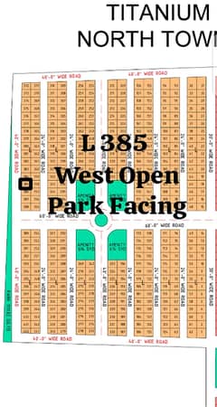 L - 385 West Open 80 SqYard Plot Available in Titanium Block