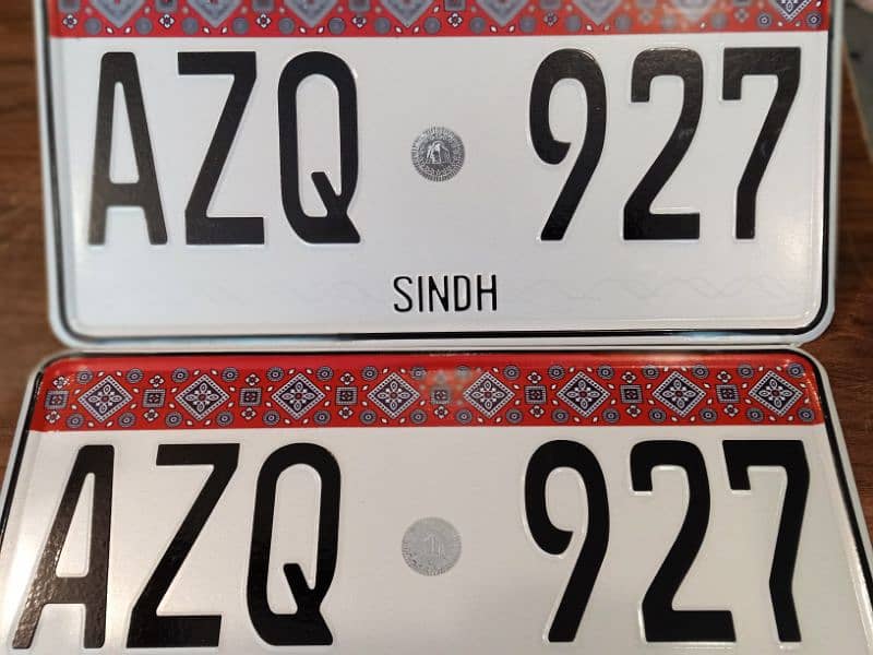 NEW SINDH REGISTRATION NUMBER PLATES 0