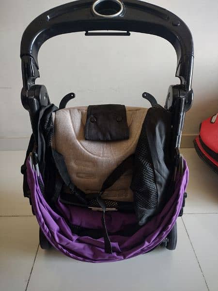 Foldable Baby Stroller Pram For Newborn Rubber Tyres, Baby Prime 3