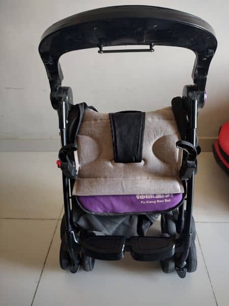 Foldable Baby Stroller Pram For Newborn Rubber Tyres, Baby Prime 4