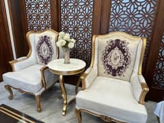 Brand new Wing Chairs set with Center table