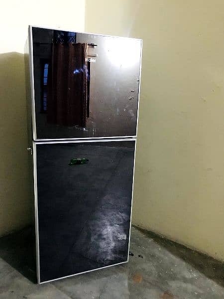 Haier Glass Mirror Door Fridge Good condition 4