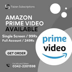 Prime Videos Screen and Accounts are available