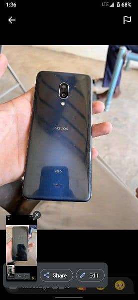 Sharp Aquos zero 2 8 gb 256 water pack phone pta approved  60 fps 2