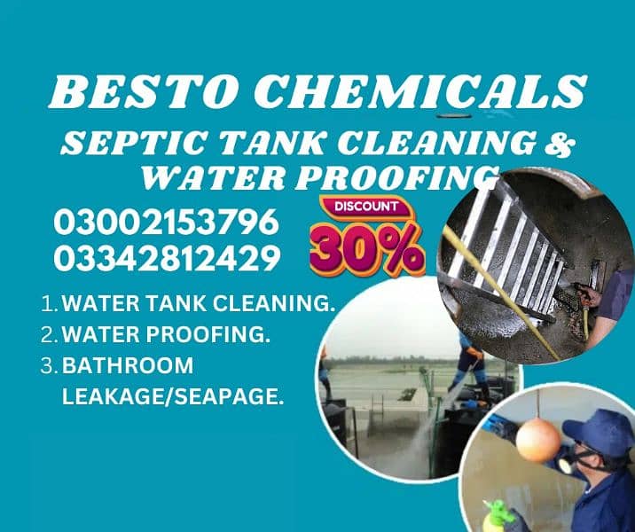 Water Tank Cleaning Leakage Seapage & Waterproofing service in karachi 2