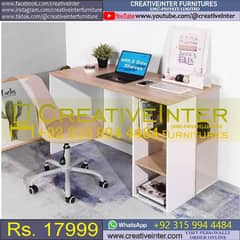 Study Workstation Computer Office Table Reception Desk Chair Laptop