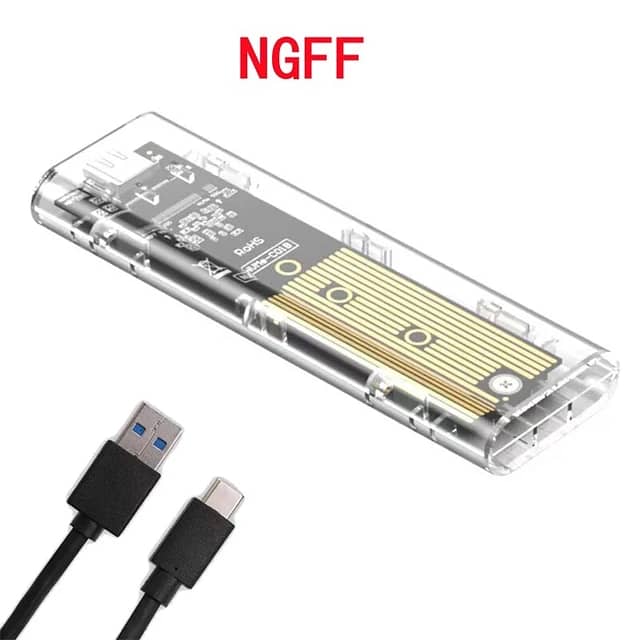 M2 NVME PCIe NGFF SATA Dual Protocol SSD Case 11