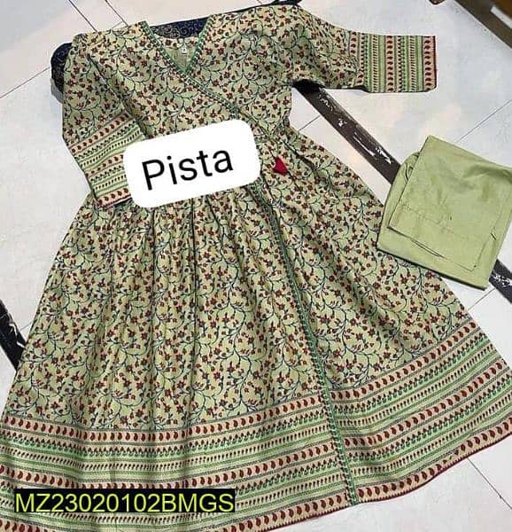2peaces stiched lawn frok for girls/womens 1