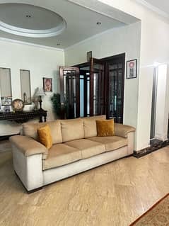 designer sofa set beige colour