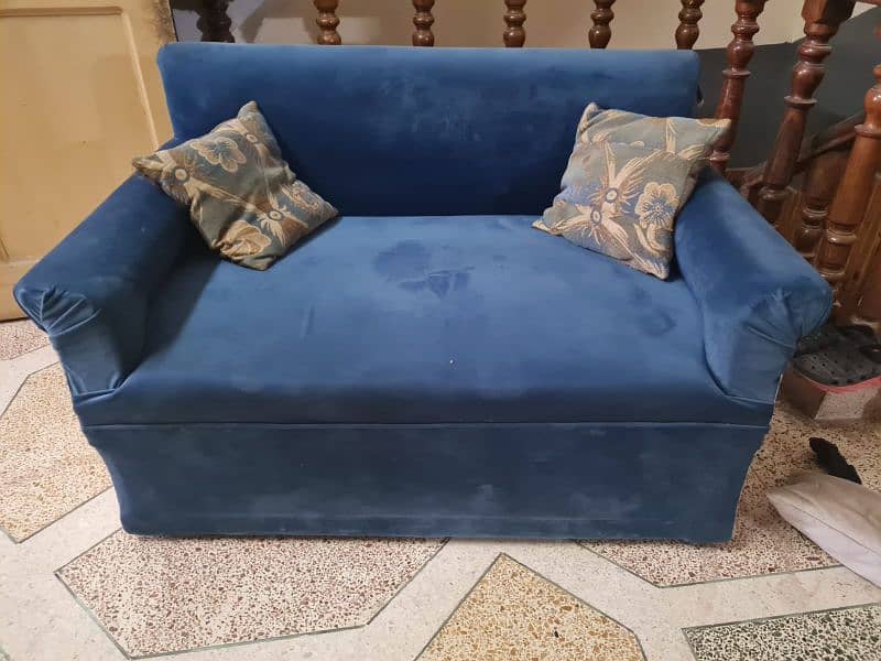 Two seater Sofa and a single bed for sale (set) 2