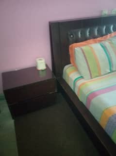 King size Bed with 2 side Tables, 1 Dressing Table 0