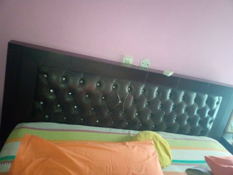 King size Bed with 2 side Tables 1