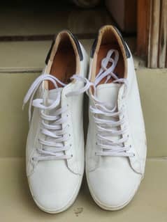 TOM TAYLOR WHITE LEATHER SNEAKERS 0